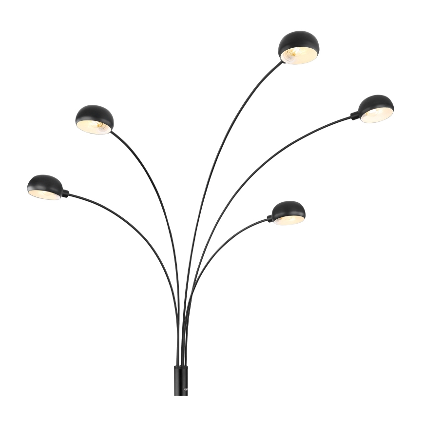 Globo - Stojacia lampa 5xE14/40W/230V čierna