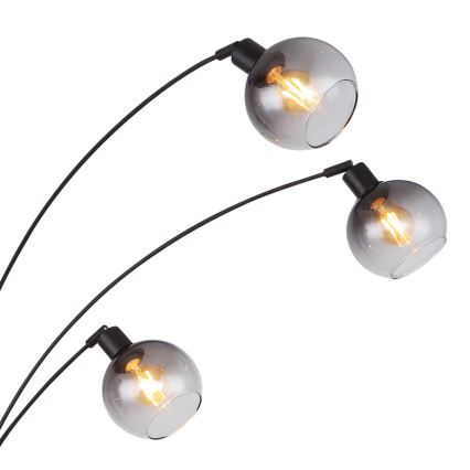 Globo - Stojacia lampa 5xE27/40W/230V dymová