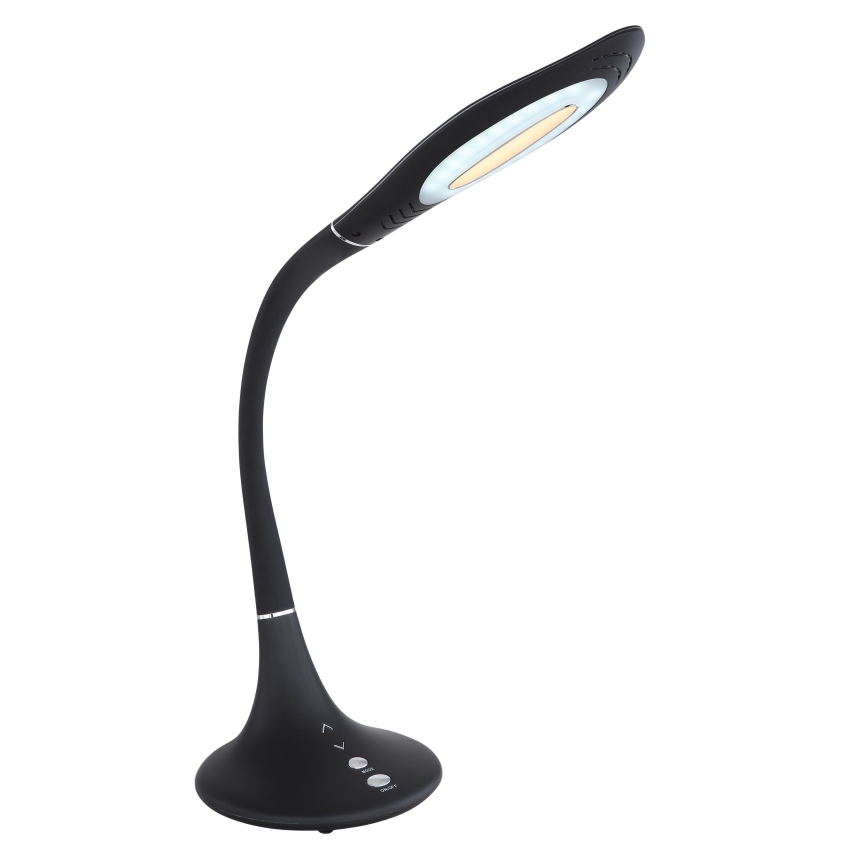 Globo - LED Stmievateľná dotyková flexibilná stolná lampa LED/9W/230V 3000/4500/6500K čierna