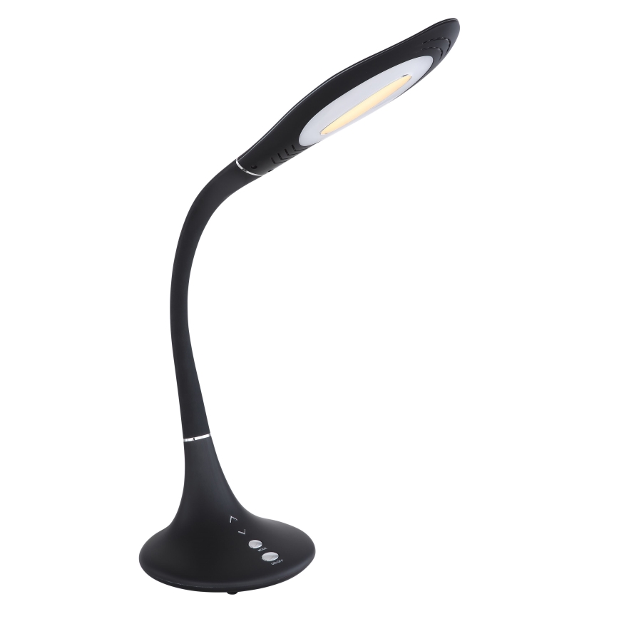 Globo - LED Stmievateľná dotyková flexibilná stolná lampa LED/9W/230V 3000/4500/6500K čierna