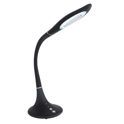 Globo - LED Stmievateľná dotyková flexibilná stolná lampa LED/9W/230V 3000/4500/6500K čierna