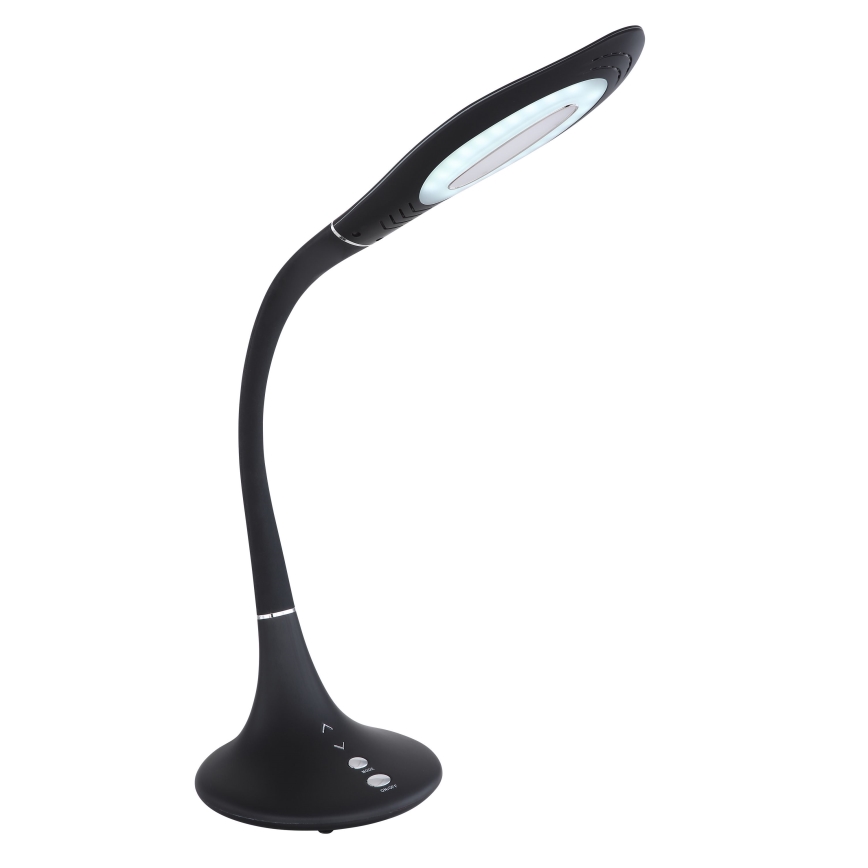 Globo - LED Stmievateľná dotyková flexibilná stolná lampa LED/9W/230V 3000/4500/6500K čierna