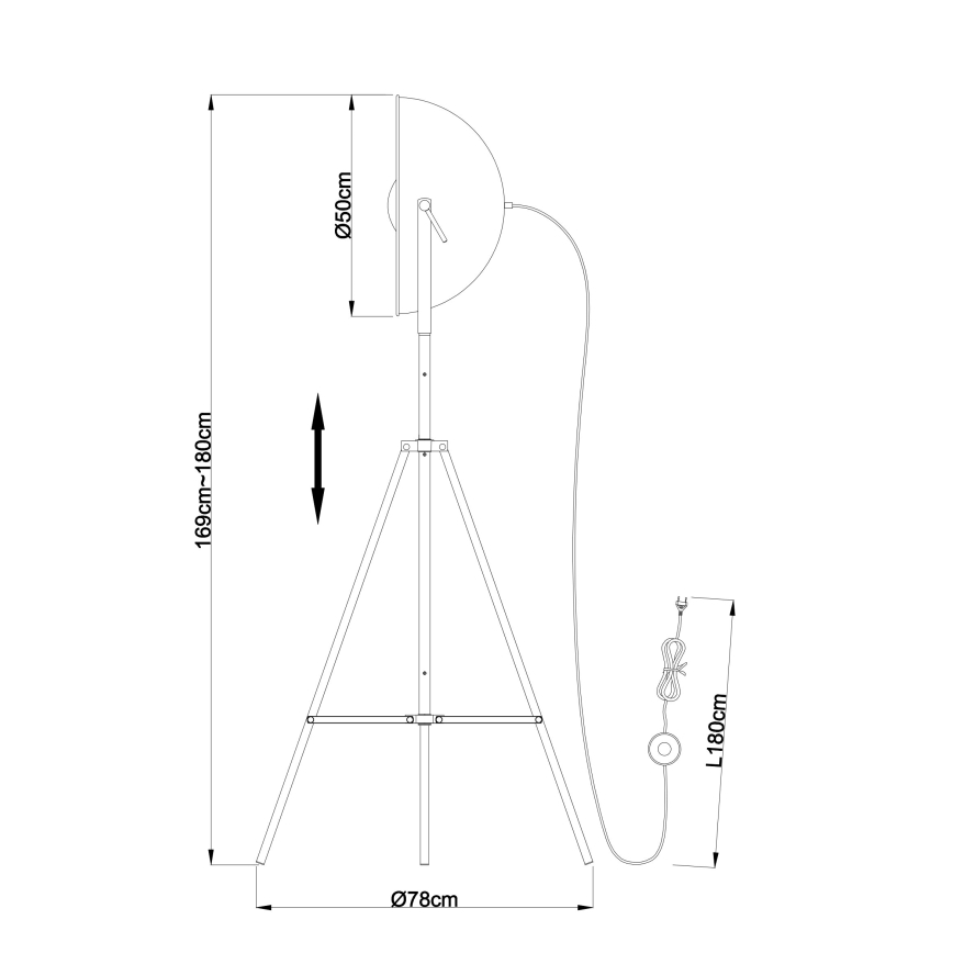Globo - Stojacia lampa 1xE27/60W/230V