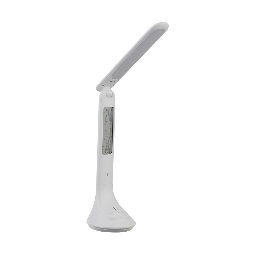 Globo - LED Stmievateľná nabíjacia stolná lampa s displejom LED/4W/230V 2200 mAh biela
