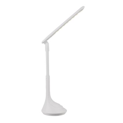 Globo - stmievateľná nabíjateľná stolová LED lampa s displejom, LED/4W/230V, 2200 mAh, biela