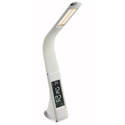 Globo - LED stmievateľná dotyková stolná lampa s displejom LED/6,5W/230V 3000/4500/5800K biela