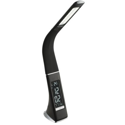 Globo - LED Stmievateľná dotyková stolná lampa s displejom LED/6,5W/230V 3000/4500/5800K čierna