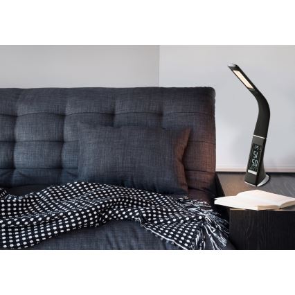 Globo - LED stmievateľná dotyková stolná lampa s displejom LED/6,5W/230V 3000/4500/5800K čierna