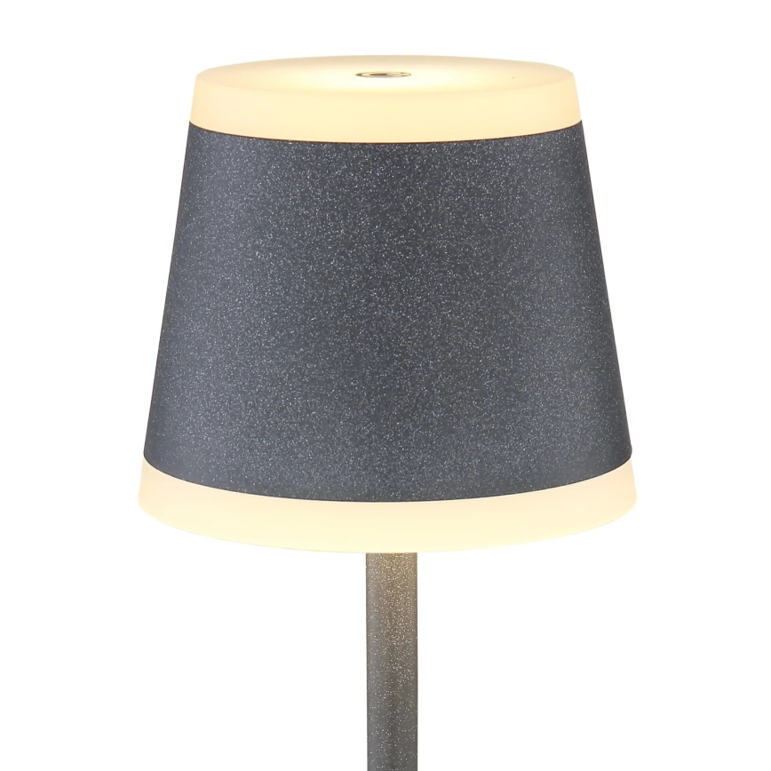 Globo - LED Stmievateľná nabíjacia dotyková stolná lampa LED/4,6W/3,7V 3000K 1800mAh šedá IP54