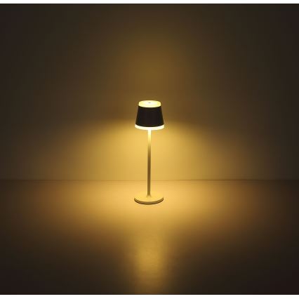 Globo - LED Stmievateľná nabíjacia dotyková stolná lampa LED/4,6W/230V 1800 mAh USB IP54 biela