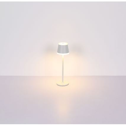 Globo - LED Stmievateľná nabíjacia dotyková stolná lampa LED/4,6W/230V 1800 mAh USB IP54 biela