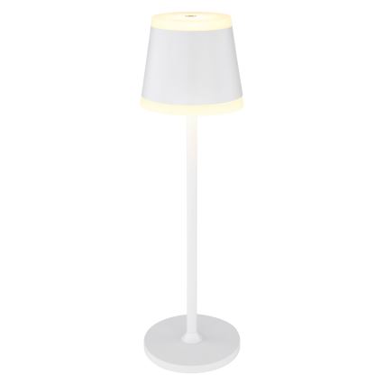 Globo - LED Stmievateľná nabíjacia dotyková stolná lampa LED/4,6W/230V 1800 mAh USB IP54 biela