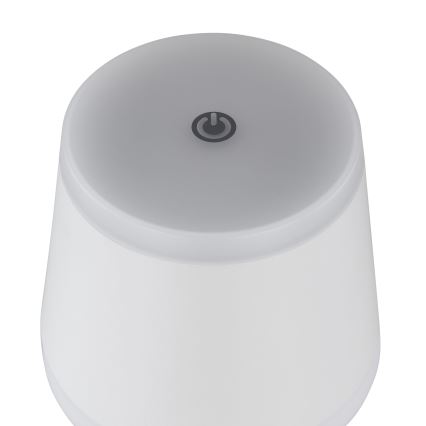 Globo - LED Stmievateľná nabíjacia dotyková stolná lampa LED/4,6W/230V 1800 mAh USB IP54 biela