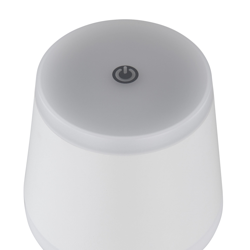 Globo - LED Stmievateľná nabíjacia dotyková stolná lampa LED/4,6W/230V 1800 mAh USB IP54 biela
