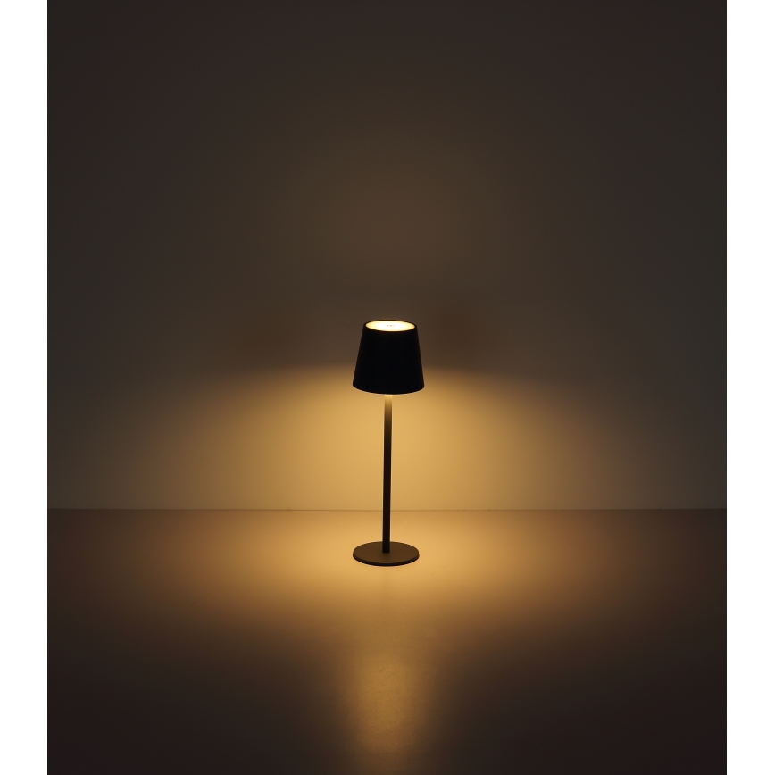 Globo - LED Stmievateľná dotyková vonkajšia lampa LED/3W/3,7V IP44 1800 mAh USB čierna