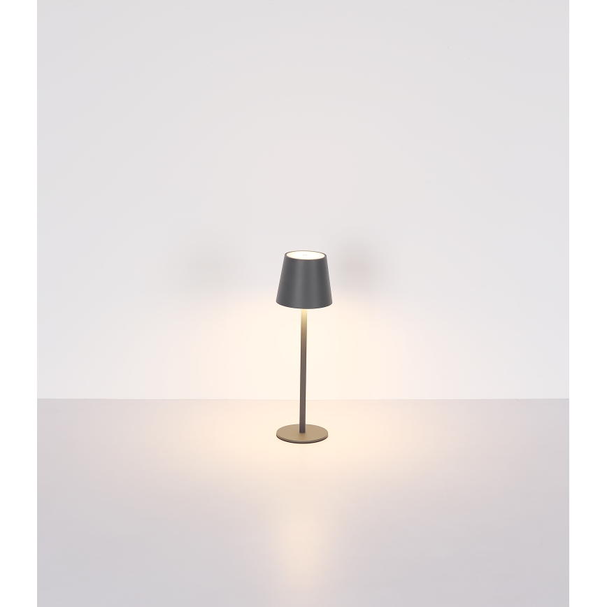 Globo - LED Stmievateľná dotyková vonkajšia lampa LED/3W/3,7V IP44 1800 mAh USB čierna