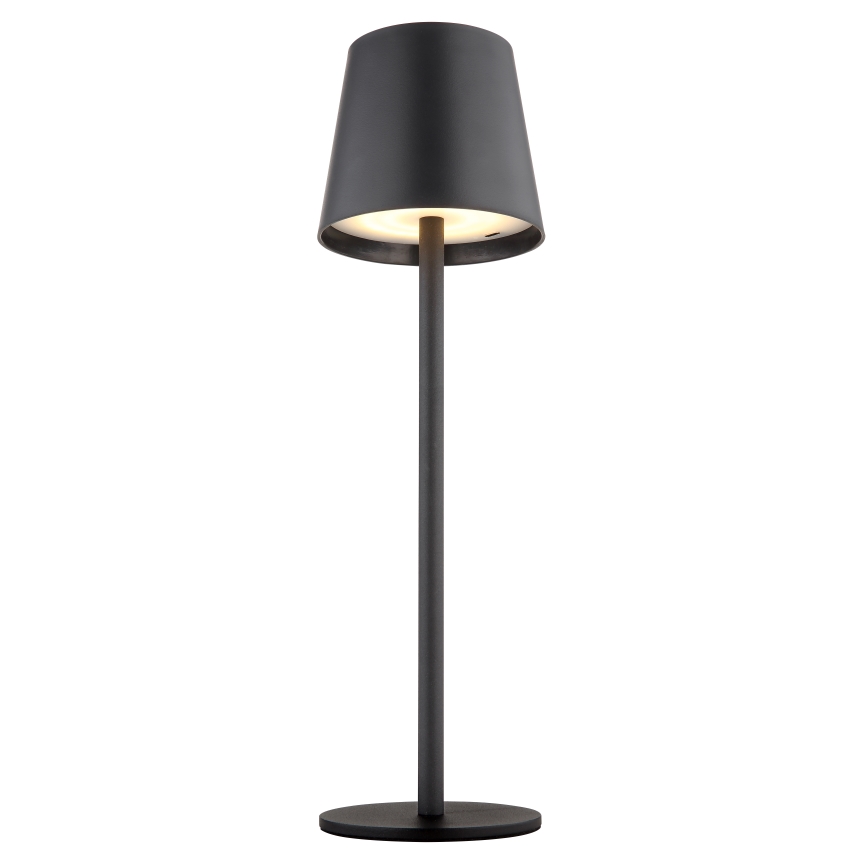 Globo - LED Stmievateľná dotyková vonkajšia lampa LED/3W/3,7V IP44 1800 mAh USB čierna