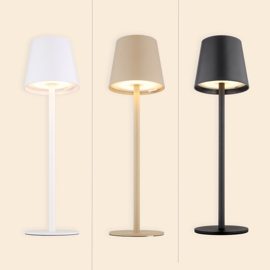 Globo - LED Stmievateľná dotyková vonkajšia lampa LED/3W/3,7V IP44 1800 mAh USB čierna