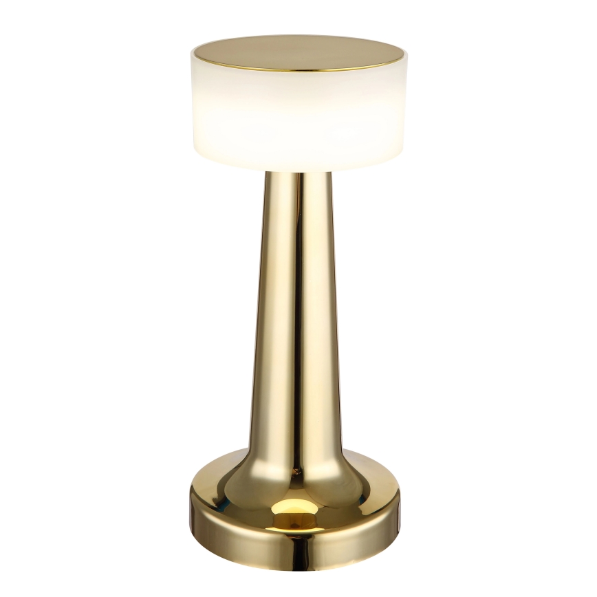 Globo - LED Stmievateľná dotyková stolná lampa LED/1W/3,7V 2700K/4000K/6500K 800 mAh USB zlatá