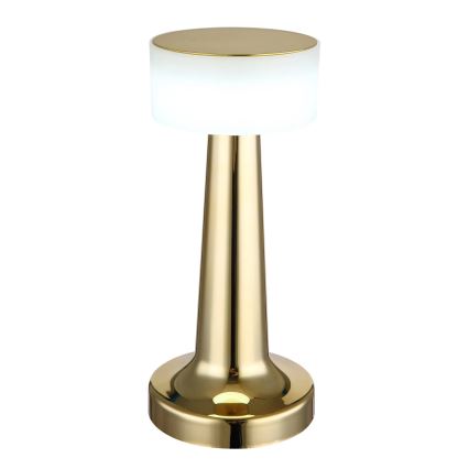 Globo - LED Stmievateľná dotyková stolná lampa LED/1W/3,7V 2700K/4000K/6500K 800 mAh USB zlatá