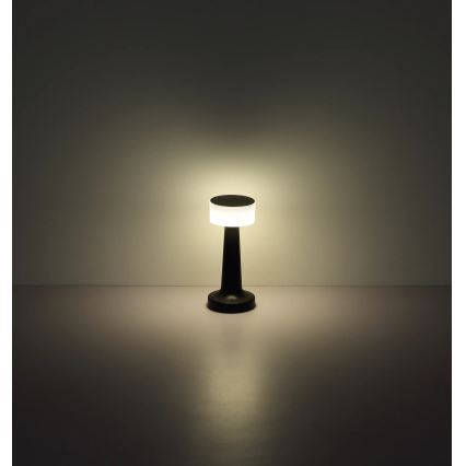 Globo - LED Stmievateľná dotyková stolná lampa LED/1W/3,7V 2700K/4000K/6500K 800 mAh USB čierna