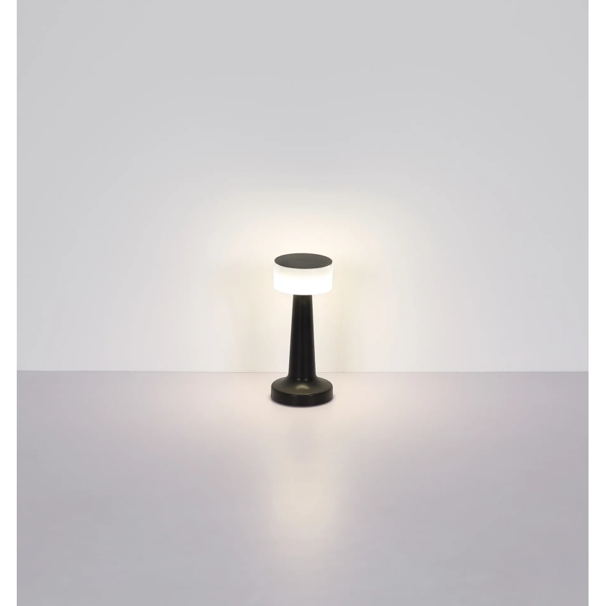 Globo - LED Stmievateľná dotyková stolná lampa LED/1W/3,7V 2700K/4000K/6500K 800 mAh USB čierna