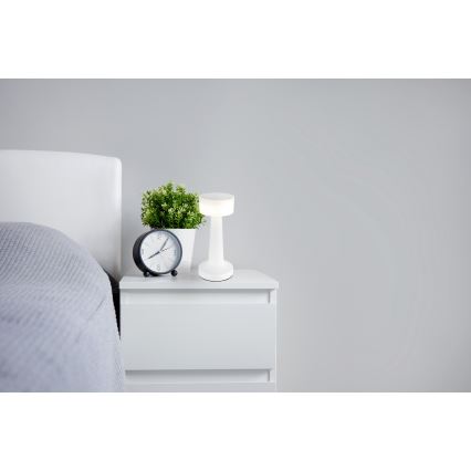 Globo - LED Stmievateľná dotyková stolná lampa LED/1W/3,7V 2700K/4000K/6500K 800 mAh USB biela