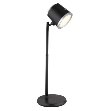 Globo - LED Stmievateľná dotyková stolná lampa 4v1 LED/6W/3,7V 3000K/4000K/6500K 1500 mAh USB čierna