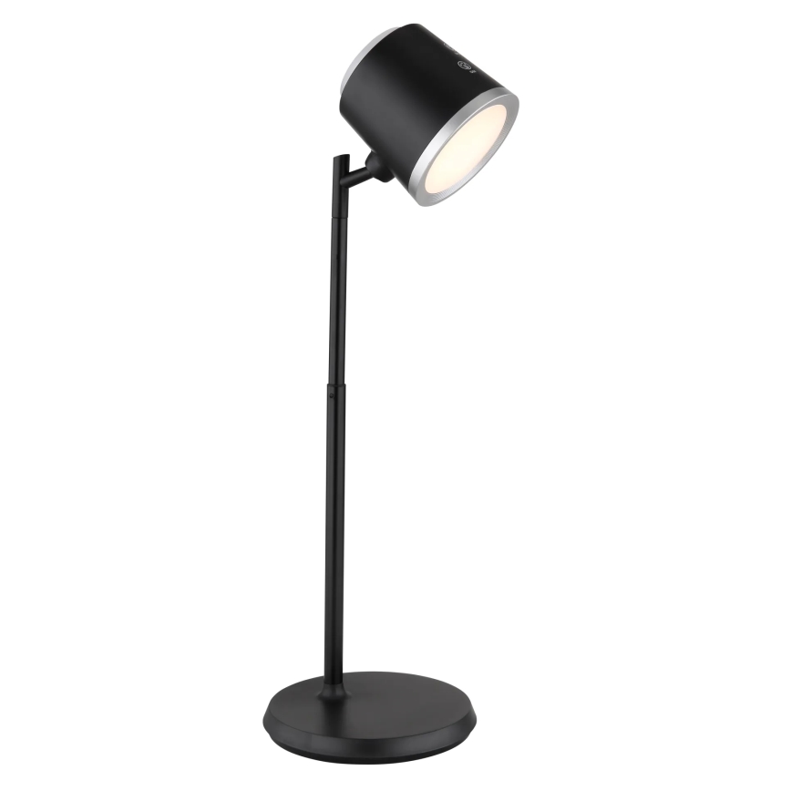 Globo - LED Stmievateľná dotyková stolná lampa 4v1 LED/6W/3,7V 3000K/4000K/6500K 1500 mAh USB čierna