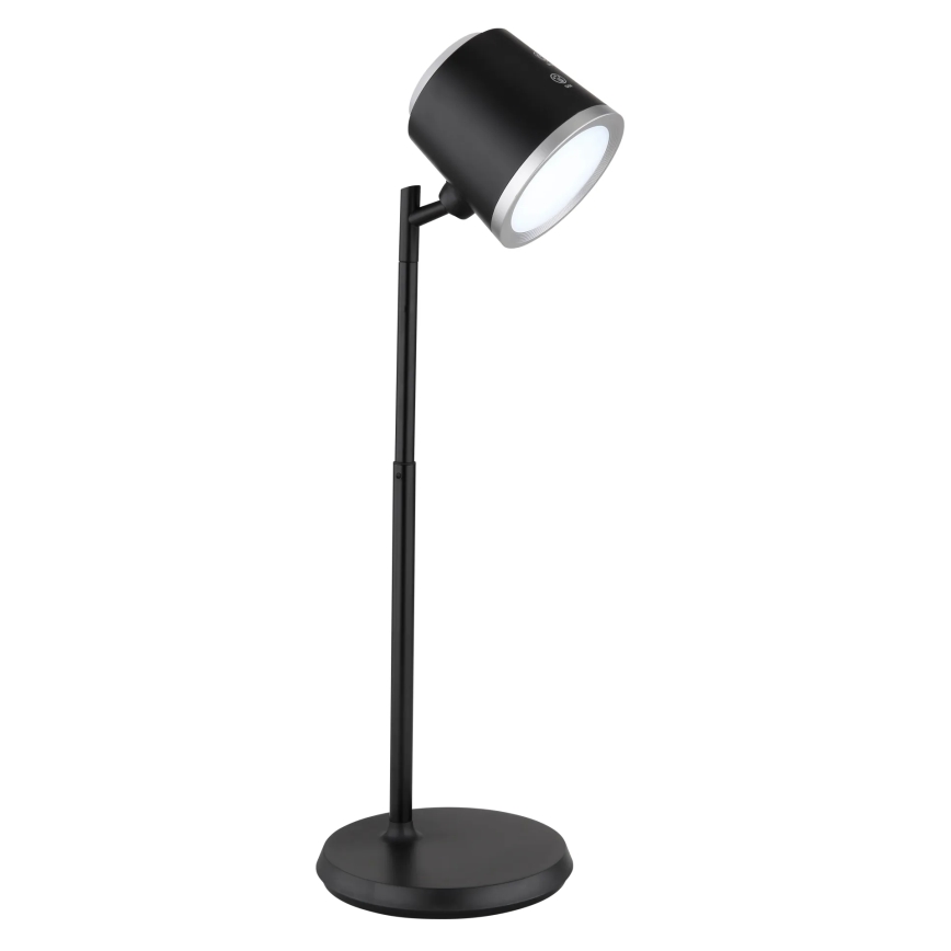 Globo - LED Stmievateľná dotyková stolná lampa 4v1 LED/6W/3,7V 3000K/4000K/6500K 1500 mAh USB čierna