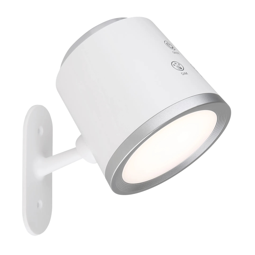 Globo - LED Stmievateľná dotyková stolná lampa 4v1 LED/6W/3,7V 3000K/4000K/6500K 1500 mAh USB biela