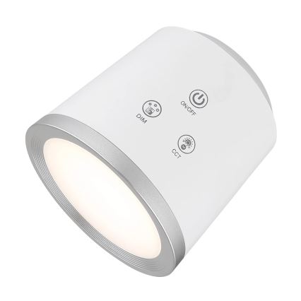 Globo - LED Stmievateľná dotyková stolná lampa 4v1 LED/6W/3,7V 3000K/4000K/6500K 1500 mAh USB biela