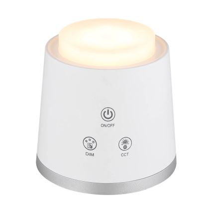 Globo - LED Stmievateľná dotyková stolná lampa 4v1 LED/6W/3,7V 3000K/4000K/6500K 1500 mAh USB biela