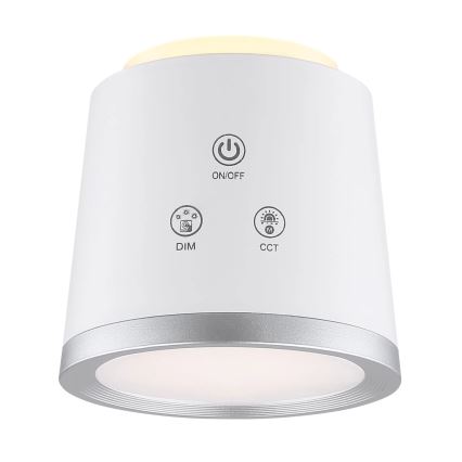 Globo - LED Stmievateľná dotyková stolná lampa 4v1 LED/6W/3,7V 3000K/4000K/6500K 1500 mAh USB biela