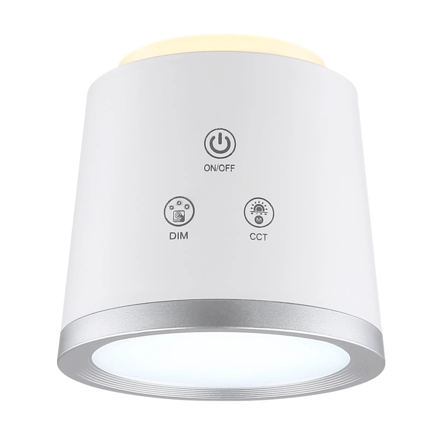 Globo - LED Stmievateľná dotyková stolná lampa 4v1 LED/6W/3,7V 3000K/4000K/6500K 1500 mAh USB biela
