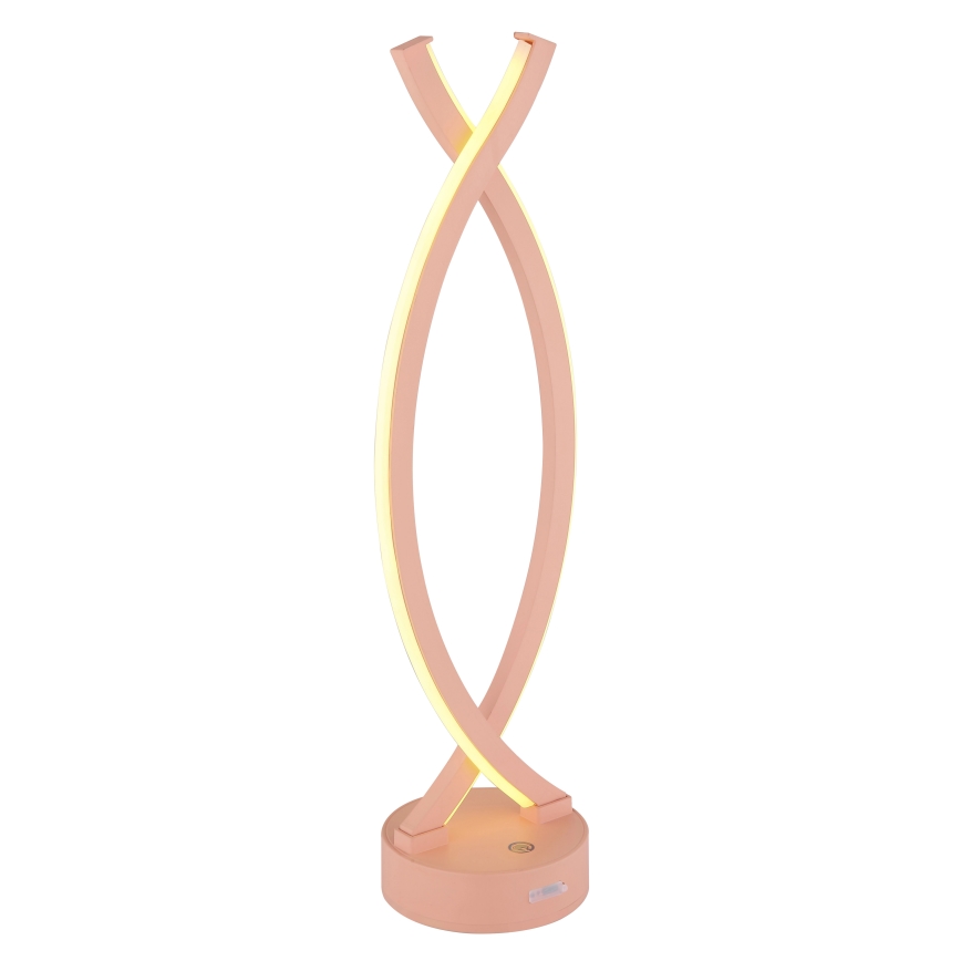 Globo - LED Stmievateľná dotyková stolná lampa LED/1W/3,7V 3000K 1800 mAh USB ružová