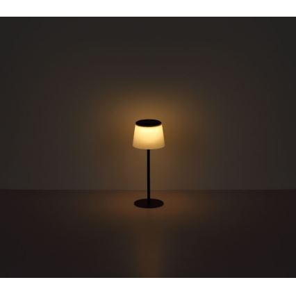 Globo - LED Stmievateľná dotyková vonkajšia stolná lampa LED/1,8W/5V IP44 1800 mAh čierna/biela