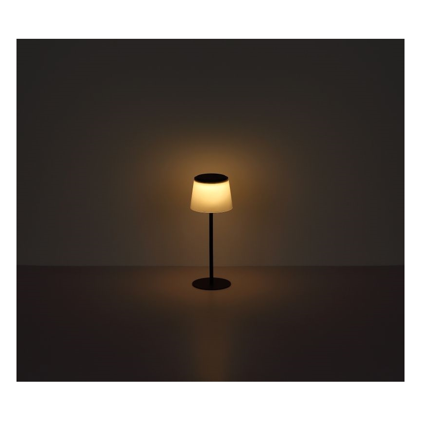 Globo - LED Stmievateľná dotyková vonkajšia stolná lampa LED/1,8W/5V IP44 1800 mAh čierna/biela