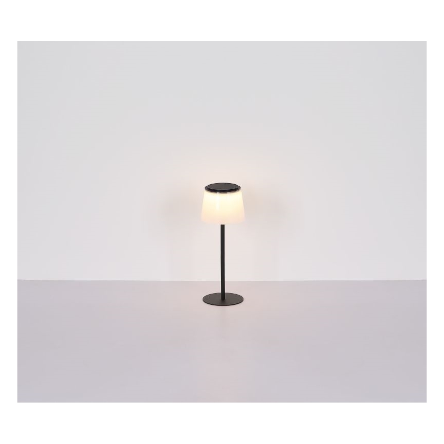 Globo - LED Stmievateľná dotyková vonkajšia stolná lampa LED/1,8W/5V IP44 1800 mAh čierna/biela