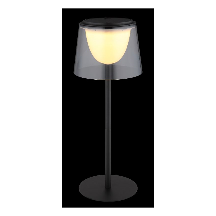Globo - LED Stmievateľná dotyková vonkajšia stolná lampa LED/1,8W/5V IP44 1800 mAh čierna/dymová