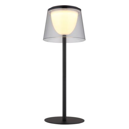 Globo - LED Stmievateľná dotyková vonkajšia stolná lampa LED/1,8W/5V IP44 1800 mAh čierna/dymová