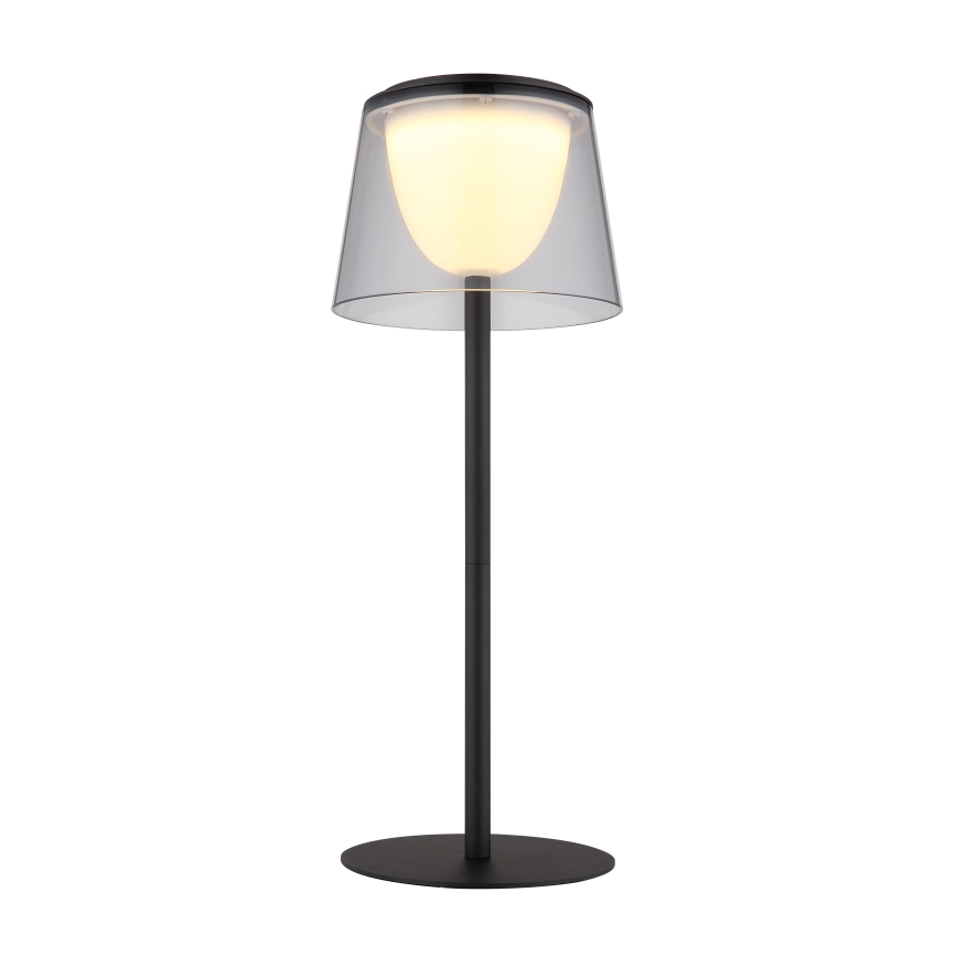 Globo - LED Stmievateľná dotyková vonkajšia stolná lampa LED/1,8W/5V IP44 1800 mAh čierna/dymová