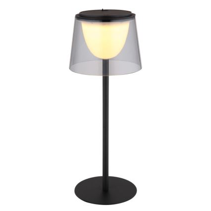 Globo - LED Stmievateľná dotyková vonkajšia stolná lampa LED/1,8W/5V IP44 1800 mAh čierna/dymová