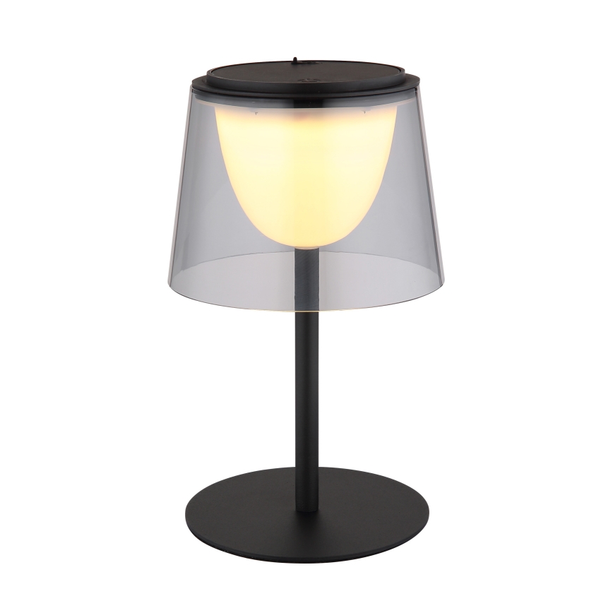 Globo - LED Stmievateľná dotyková vonkajšia stolná lampa LED/1,8W/5V IP44 1800 mAh čierna/dymová