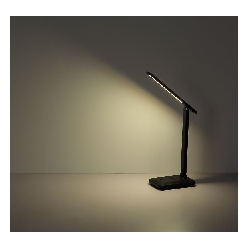Globo - LED Stmievateľná dotyková stolná lampa LED/3W/5V 2800/4000/6500K 1800 mAh čierna