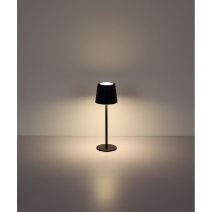 Globo - LED Stmievateľná vonkajšia dotyková stolná lampa LED/2W/5V 3000/4000/6000K 2200 mAh IP44 čierna