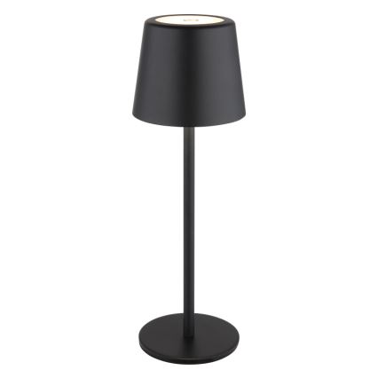 Globo - LED Stmievateľná vonkajšia dotyková stolná lampa LED/2W/5V 3000/4000/6000K 2200 mAh IP44 čierna