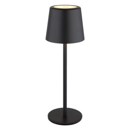 Globo - LED Stmievateľná vonkajšia dotyková stolná lampa LED/2W/5V 3000/4000/6000K 2200 mAh IP44 čierna