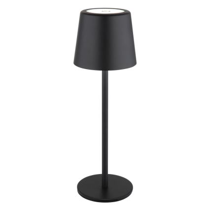 Globo - LED Stmievateľná vonkajšia dotyková stolná lampa LED/2W/5V 3000/4000/6000K 2200 mAh IP44 čierna