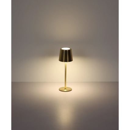 Globo - LED Stmievateľná dotyková nabíjateľná stolná lampa LED/2W/3,7V 3000/4000/6000K 2200 mAh zlatá